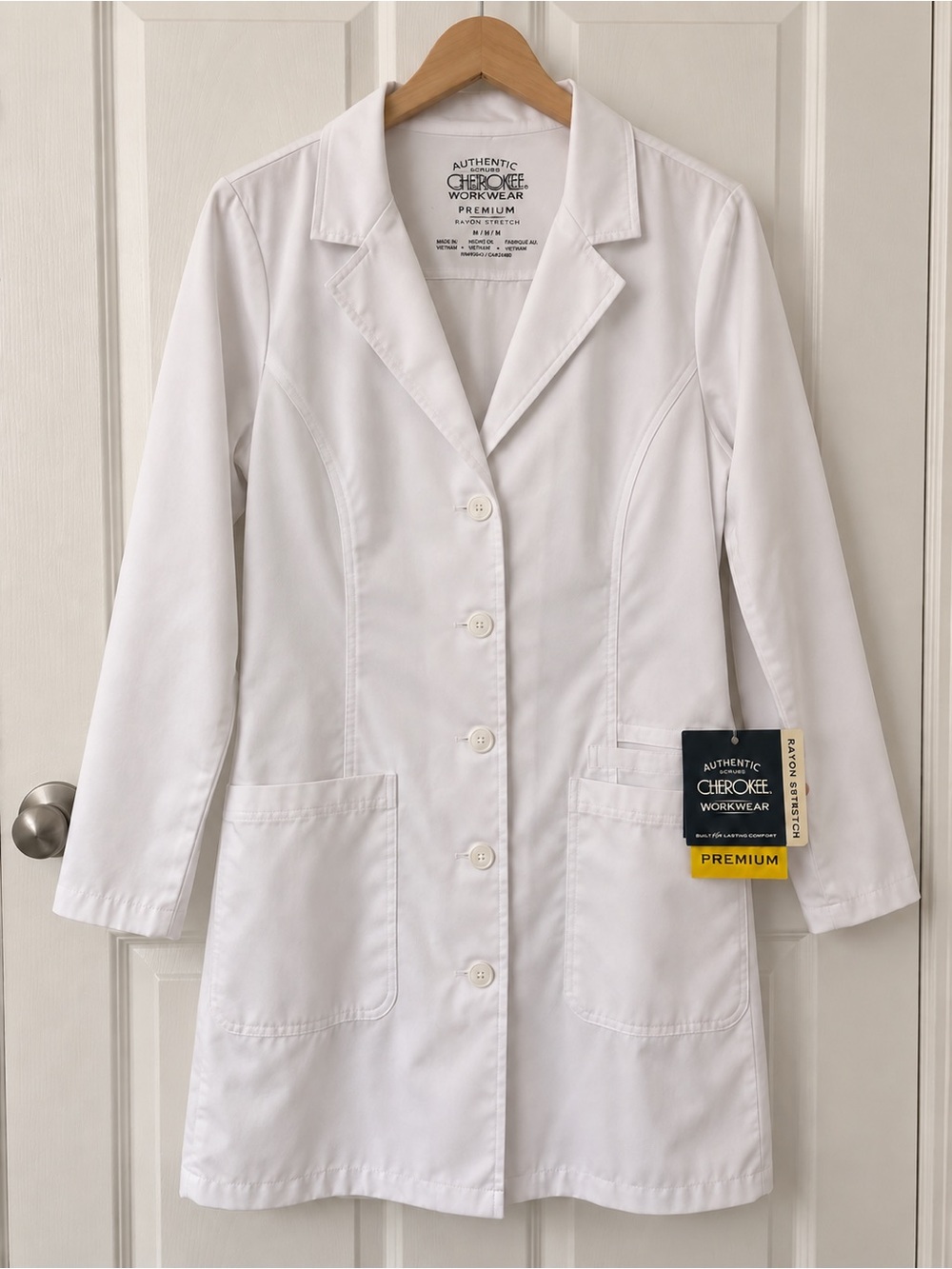 Women’s White Lab Coat Jacket Size Medium